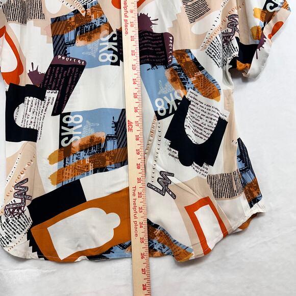 Sunburst Kiss Sz Small Graphic Print Wearable Art Short Sleeve Shirt Funky Retro - Picture 9 of 11